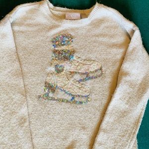 Winter white sweater